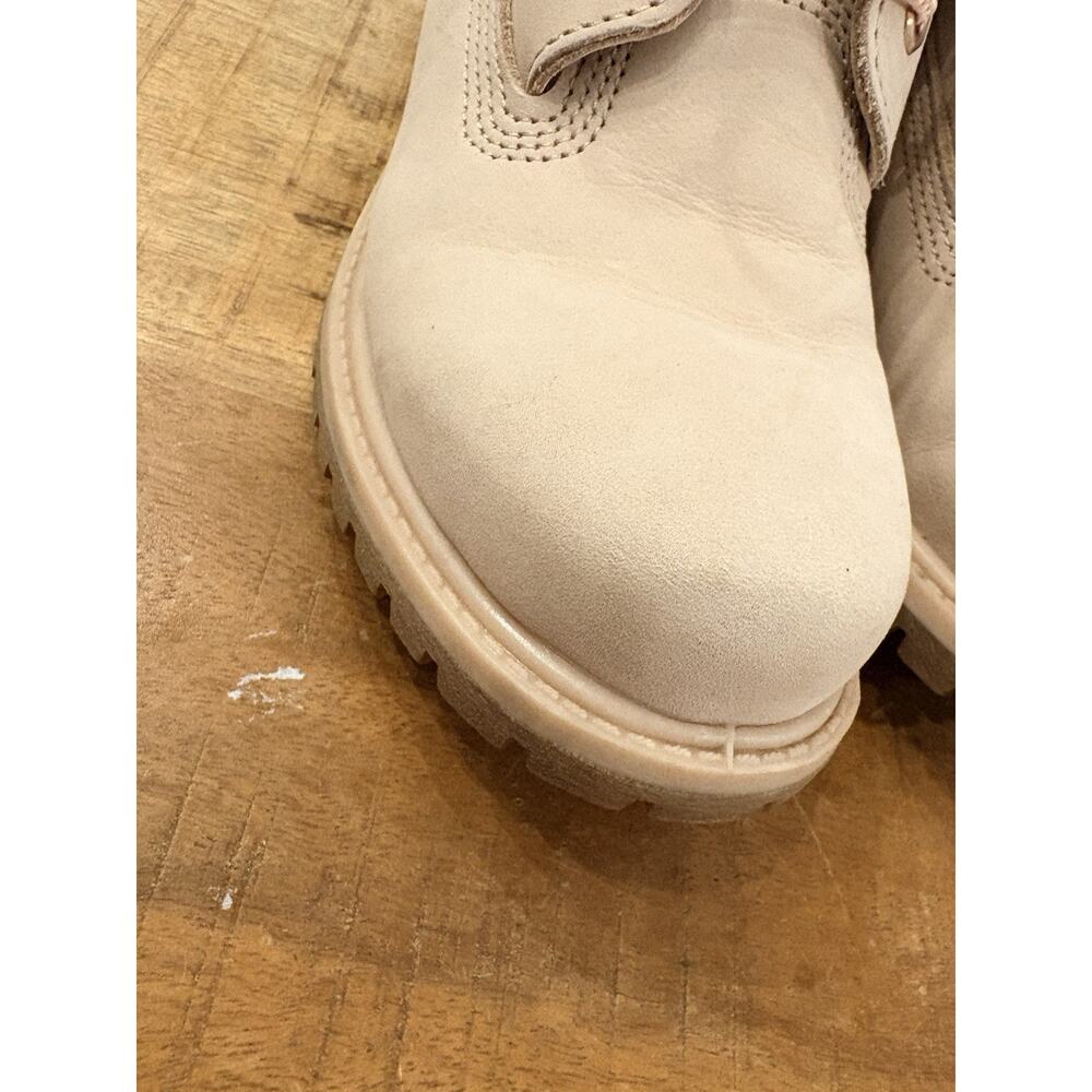 Womens Timberland 6 inch Premium nubuck leather boots pink and rose gold size 8 - Picture 9 of 16